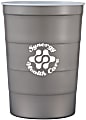 Custom Recyclable Steel Chill-Cups, 16 Oz, Gray