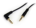 StarTech.com 6 ft Slim 3.5mm to Right Angle Stereo Audio Cable - M/M - Easily connect an iPod® or other MP3 player to a car stereo 1 thumbnail image