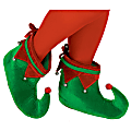 Amscan 393235 Christmas Elf Shoes, Green, Set Of 2 Pairs