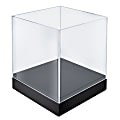 Azar Displays Deluxe Cube Showcase, Medium Size, 10" x 10" x 10", Clear