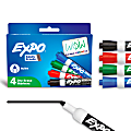 EXPO® Low-Odor Dry-Erase Markers, Bullet Point, Assorted Colors, Pack Of 4