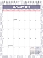 Office Depot® Brand Gemstones Monthly Wall Calendar, 8-1/2" x 11", January to December 2019 1 thumbnail image