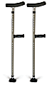 Medline Universal Single Tube Crutches, 1 Pair 1 thumbnail image