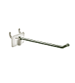 Azar Displays Metal Straight-Entry Hooks For Pegboard And Slatwall Systems, 4", Pack Of 50 Hooks