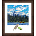 Amanti Art Rectangular Narrow Picture Frame, 23” x 27" With Mat, Wildwood Brown 1 thumbnail image