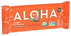 Aloha Plant Protein Bars, Organic Peanut Butter Cup, 1.98 Oz, Total Qty 12 1 thumbnail image