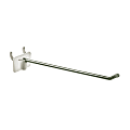 Azar Displays Metal Straight-Entry Hooks For Pegboard And Slatwall Systems, 6", Pack Of 50 Hooks