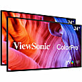 ViewSonic VP2468A_H2 24-Inch Premium Dual Pack Head-Only IPS 1080p Monitor with Advanced Ergonomics, ColorPro 100% sRGB REC 709, 14-bit 3D LUT, Eye Care, 65W USB C, RJ45, HDMI, DP Daisy Chain for Home and Office - 24" Class - SuperClear IPS