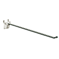 Azar Displays Metal Wire Hooks With Attached Backs, 7/8"H x 1-1/4"W x 12"D, Silver, Pack Of 50 Hooks 1 thumbnail image