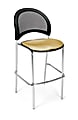OFM Stars And Moon Café-Height Chairs, Golden Flax/Chrome, Set Of 2