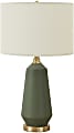 Monarch Specialties Pitts Table Lamp, 26”H, Ivory/Green