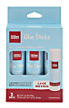 Office Depot® Brand Glue Sticks, 1.4 Oz, Clear, Pack Of 3 Glue Sticks