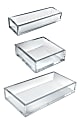 Azar Displays Deluxe 5-Piece Tray Set, Clear 1 thumbnail image
