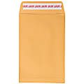 JAM Paper® Open End Envelopes, 6" x 9", Peel & Seal, Brown, Pack Of 50 Envelopes
