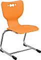 MooreCo Hierarchy Armless Cantilever Chair, 16" Seat Height, Orange 1 thumbnail image