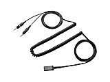Poly - AV / multimedia cable - mini-phone stereo 3.5 mm (M) - black 1 thumbnail image
