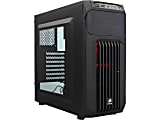 Corsair Carbide Series SPEC 01 Red LED Mid Tower Gaming Case Mid tower Black Steel 6 x Bay 1 x Fans Installed ATX Micro ATX Mini ITX Motherboard Supported 10.58