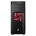 Corsair Carbide Series SPEC-01 Red LED Mid-Tower Gaming Case - Mid-tower - Black - Steel - 6 x Bay - 1 x 4.72" x Fan(s) Installed - ATX, Micro ATX, Mini ITX Motherboard Supported - 10.58 lb - 5 x Fan(s) Supported