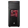 Corsair Carbide Series SPEC-01 Red LED Mid-Tower Gaming Case - Mid-tower - Black - Steel - 6 x Bay - 1 x 4.72" x Fan(s) Installed - ATX, Micro ATX, Mini ITX Motherboard Supported - 10.58 lb - 5 x Fan(s) Supported 1 thumbnail image