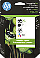 HP 65XL Black/65 Tri-Color High-Yield Ink Cartridges, Pack Of 2, 6ZD95AN 1 thumbnail image