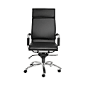 Eurostyle Gunar Pro Faux Leather High-Back Commercial Office Chair, Chrome/Black 1 thumbnail image