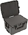 SKB Cases iSeries Protective Case With Foam And Wheels, 23" x 17" x 14", Black