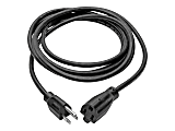 Eaton Tripp Lite Series Power Extension Cord, NEMA 5-15P to NEMA 5-15R - 10A, 120V, 18 AWG, 10 ft. (3.05 m), Black - Power cable - NEMA 5-15 (F) to NEMA 5-15P (M) - AC 110 V - 10 ft - black