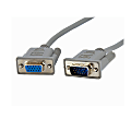 StarTech.com 10 ft VGA Monitor Extension Cable - HD15 M/F - Supports resolutions up to 800x600 (MXT10110) - VGA extension cable - HD-15 (VGA) (M) to HD-15 (VGA) (F) - 10 ft - gray - for P/N: DP2VGAMM6, DP2VGAMM6B, HD2VGAMM6, MXT101MM