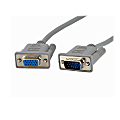 StarTech.com 10 ft VGA Monitor Extension Cable - HD15 M/F - Supports resolutions up to 800x600 (MXT10110) - VGA extension cable - HD-15 (VGA) (M) to HD-15 (VGA) (F) - 10 ft - gray - for P/N: DP2VGAMM6, DP2VGAMM6B, HD2VGAMM6, MXT101MM 1 thumbnail image