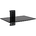 Stanley Single Glass Shelf, 8-11/16"H x 11"W x 15"D, Black 1 thumbnail image