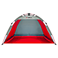 Outdoors Professional Beach Summer Automatic Pop-Up Sun Shelter, 43”H x 75”W x 39”D, Red 1 thumbnail image