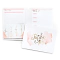 Taylor Mini Post-it® Notes Planner Set, 4-5/8" x 6-1/4", Future Mrs. Wedding