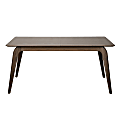 Eurostyle Lawrence Extendable Dining Table, 30”H x 82-1/2”W x 35-1/2”D, Walnut 1 thumbnail image