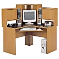 Bush® Reflections Corner Desk With Hutch, Country Manor Maple 1 thumbnail image