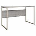 Bush® Business Furniture Hybrid 48"W x 24"D Computer Table Desk With Metal Legs, Platinum Gray, Standard Delivery