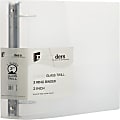 JAM PAPER 3 Ring Plastic Binder, 2 inch, Clear, Sold Individually 1 thumbnail image
