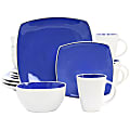 Gibson Elite Soho Lounge 16-Piece Stoneware Dinnerware Set, Cobalt 1 thumbnail image