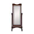 Powell Lillford Cheval Freestanding Mirror, 60"H x 25-1/4"W x 16-1/4"D, Mission Oak