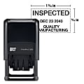 Custom 2000 Plus® PrintPro™ Self-Inking Date Stamp, Light Duty, 260D/Rectangle, 15/16" x 1-9/16", 70% Recycled, 1- Or 2-Color