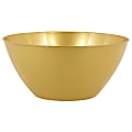 Amscan 5-Quart Plastic Bowls, 11" x 6", Gold, Set Of 5 Bowls 1 thumbnail image