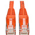 Tripp Lite Cat6 Gigabit Snagless Molded UTP Ethernet Cable, RJ45 M/M PoE, Orange, 6 ft (1.83 m) 1 thumbnail image
