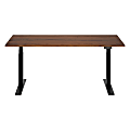 FlexiSpot E7 Commercial 72"W Electric Adjustable Height Standing Desk, Black Walnut Top/Black Base 1 thumbnail image