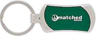 Custom Silver Accent Key Tag, 1-3/16" x 2-1/2" 1 thumbnail image