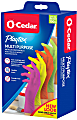 O-Cedar Nitrile Powder-Free Disposable Gloves, One Size, Assorted Colors, Box Of 100