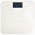 Conair® Weight Watchers  Textured Finish Glass 995118126M Digital Bodyweight Scale, 3/4"H x 12-1/2"W x 12-5/8"D, Off-White 1 thumbnail image