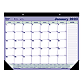 Blueline® Monthly Desk Pad Calendar, 21-1/4" x 16", Blue/White, January To December 2023, C181731 1 thumbnail image
