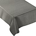 Amscan Metallic Fabric Table Cover, 60" x 104", Silver