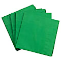 JAM PAPER Medium Lunch Napkins - 6 1/2 x 6 1/2 - Green - 40/Pack  1 thumbnail image