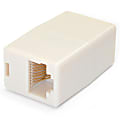 StarTech.com Cat5e RJ45 Modular Inline Coupler - Network coupler - RJ-45 (F) - RJ-45 (F) - Extend the length on your Cat5e patch cable. - rj45 coupler - rj45 to rj45 coupler - ethernet coupler - modular inline coupler - cat5e coupler