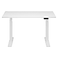 FlexiSpot E7 Commercial 60"W Electric Adjustable Height Standing Desk, White Chipboard Top/White Base 1 thumbnail image